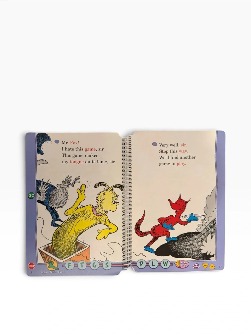 Dr. Seuss Fox in Socks 1st Grade LeapPad Book & Cartridge set